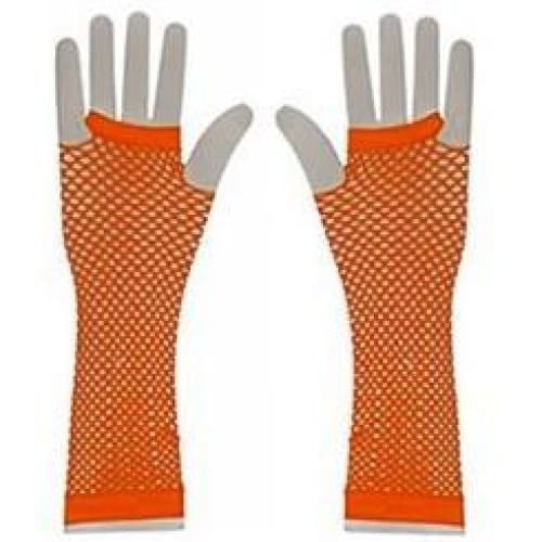 Neon UV Long Fishnet Gloves For Fancy Dress Hen Night Party Costumes Tutu - One Size Fits All - Image 10