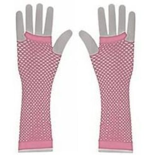 Neon UV Long Fishnet Gloves For Fancy Dress Hen Night Party Costumes Tutu - One Size Fits All - Image 9