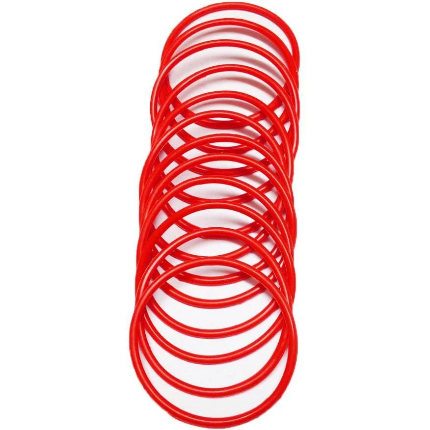 Neon UV Bright Gems Gummies Wristband Shag Jelly Band Bangle Bracelets - 12pcs in One Pack - Image 4