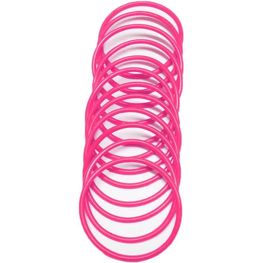 Neon UV Bright Gems Gummies Wristband Shag Jelly Band Bangle Bracelets - 12pcs in One Pack - Image 5