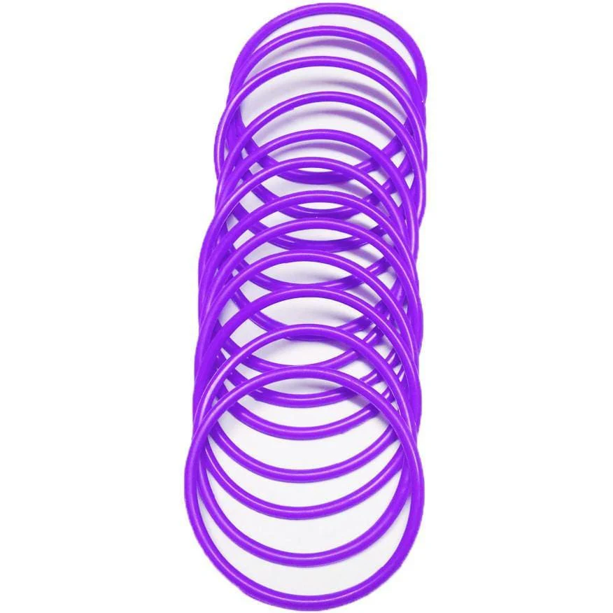 Neon UV Bright Gems Gummies Wristband Shag Jelly Band Bangle Bracelets - 12pcs in One Pack - Image 7