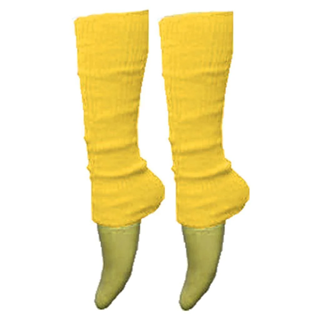 Ladies Girls Plain Solid Legwarmers For Tutu Hen Flo Fancy Dress Party - One Size Fits All - Image 11