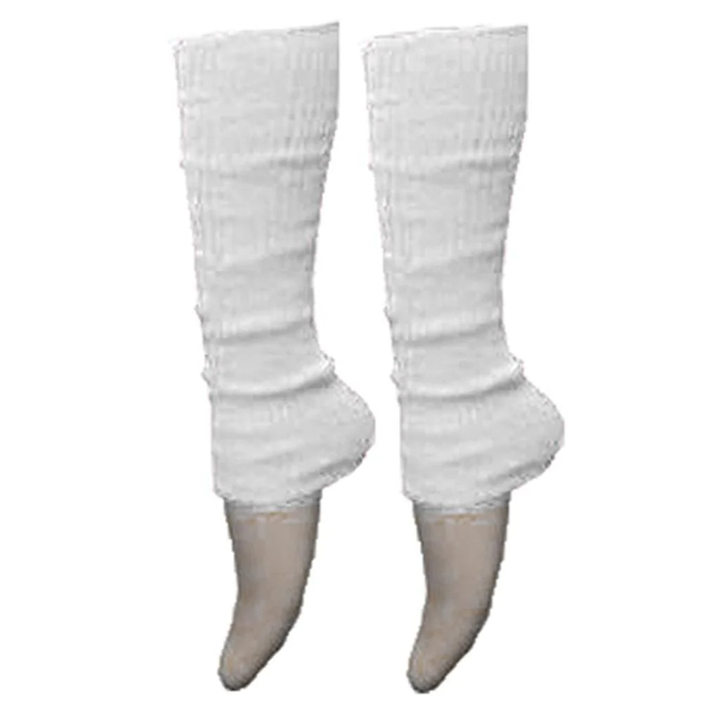 Ladies Girls Plain Solid Legwarmers For Tutu Hen Flo Fancy Dress Party - One Size Fits All - Image 3