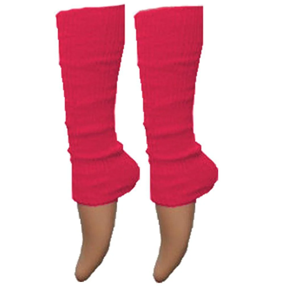 Ladies Girls Plain Solid Legwarmers For Tutu Hen Flo Fancy Dress Party - One Size Fits All - Image 5