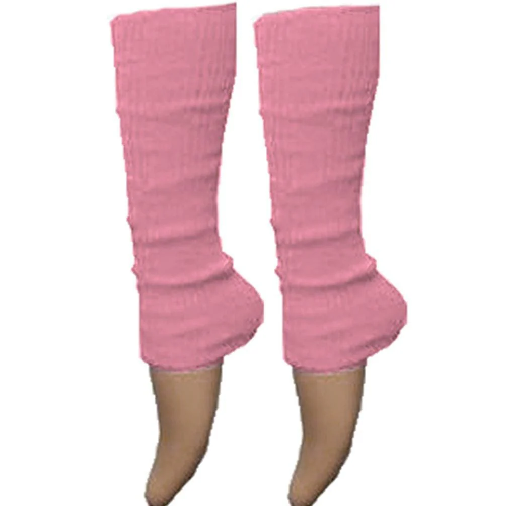 Ladies Girls Plain Solid Legwarmers For Tutu Hen Flo Fancy Dress Party - One Size Fits All - Image 9