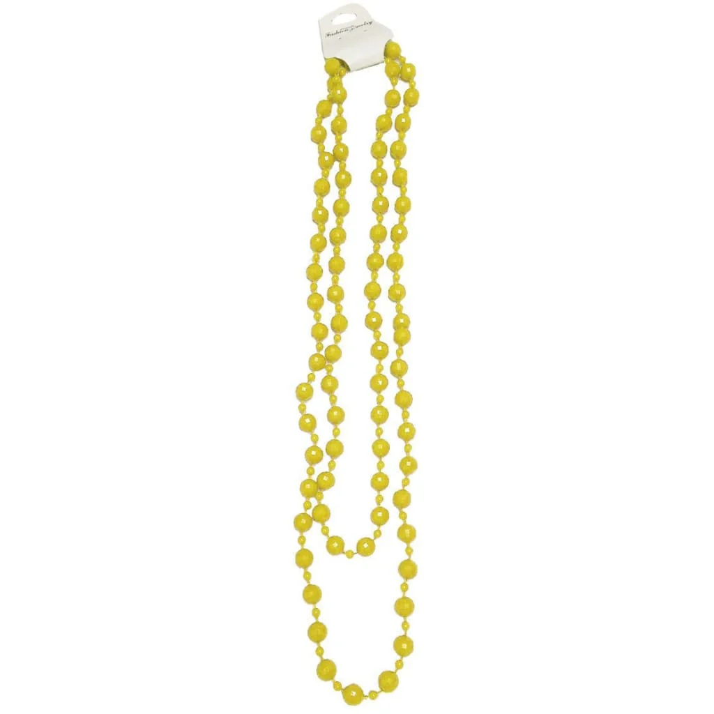 Neon UV Bright 48" Long Beads Beaded Necklaces For Tutu Fancy Dress Party Costumes - Image 11