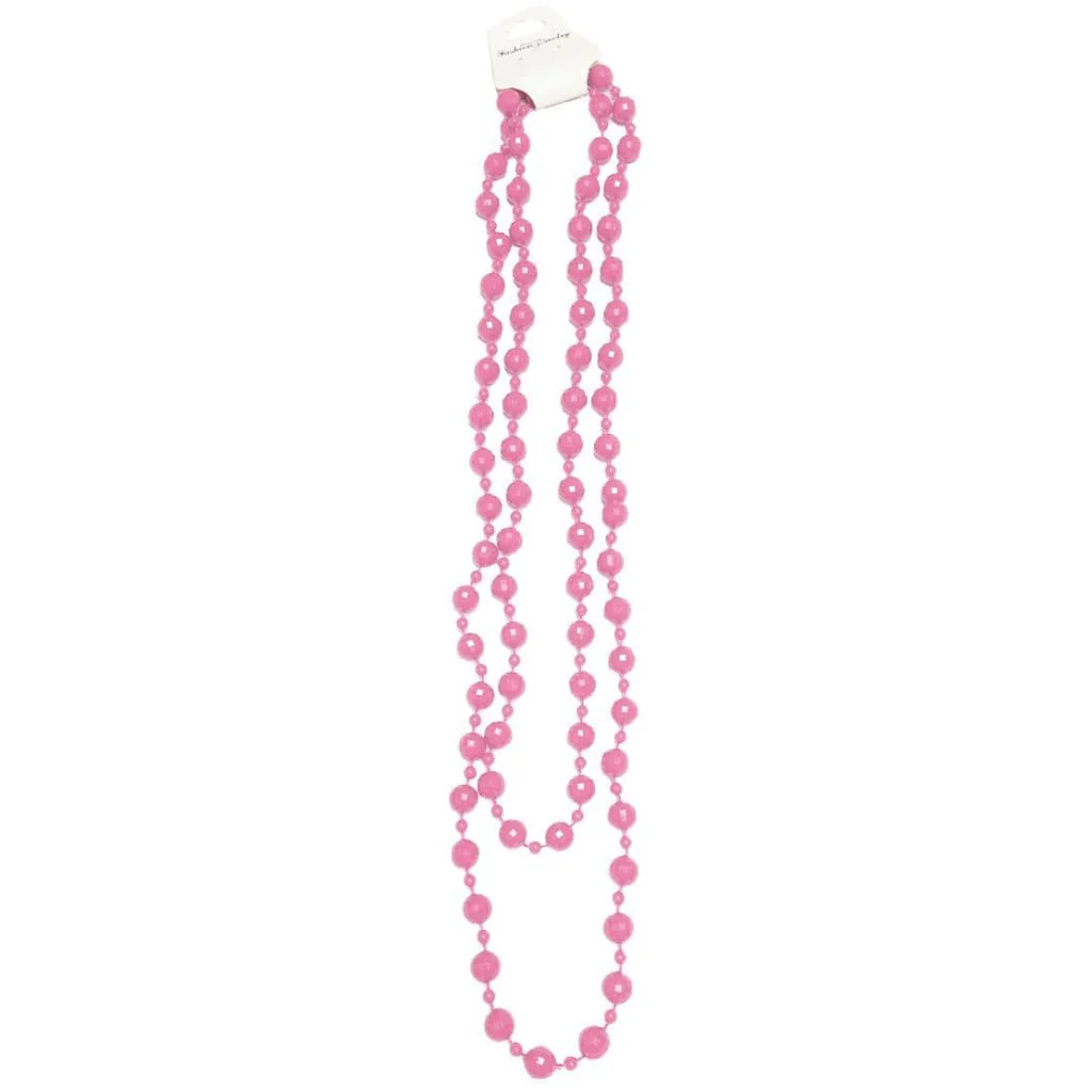 Neon UV Bright 48" Long Beads Beaded Necklaces For Tutu Fancy Dress Party Costumes - Image 9