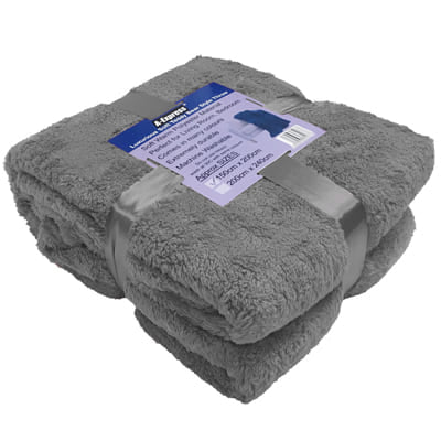 Teddy Blanket and Sherpa Throw Ideal For Bed, Travel, Picnic & Pets - Image 4