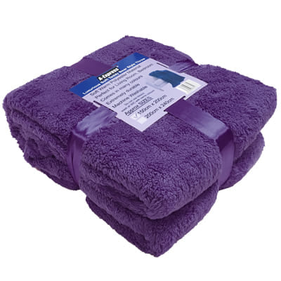 Teddy Blanket and Sherpa Throw Ideal For Bed, Travel, Picnic & Pets - Image 7