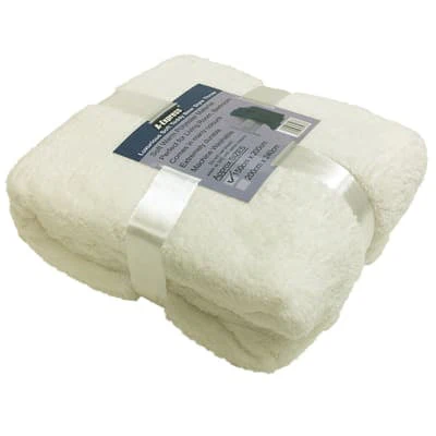 Teddy Blanket and Sherpa Throw Size 125cm x 150cm Ideal For Bed, Travel, Picnic & Pets - Image 12