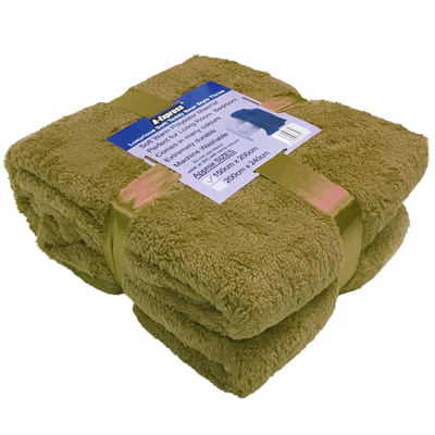 Teddy Blanket and Sherpa Throw Size 125cm x 150cm Ideal For Bed, Travel, Picnic & Pets - Image 14