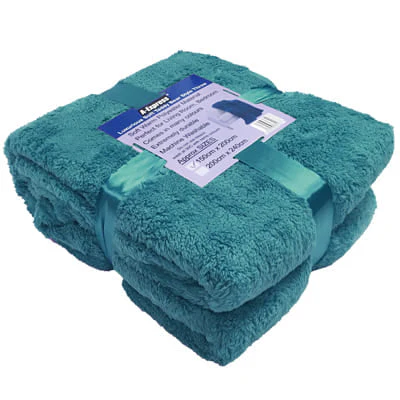 Teddy Blanket and Sherpa Throw Size 125cm x 150cm Ideal For Bed, Travel, Picnic & Pets - Image 17